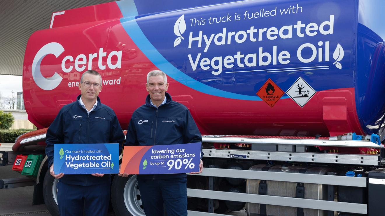 Certa Transition Entire Delivery Fleet to Hydrotreated Vegetable Oil